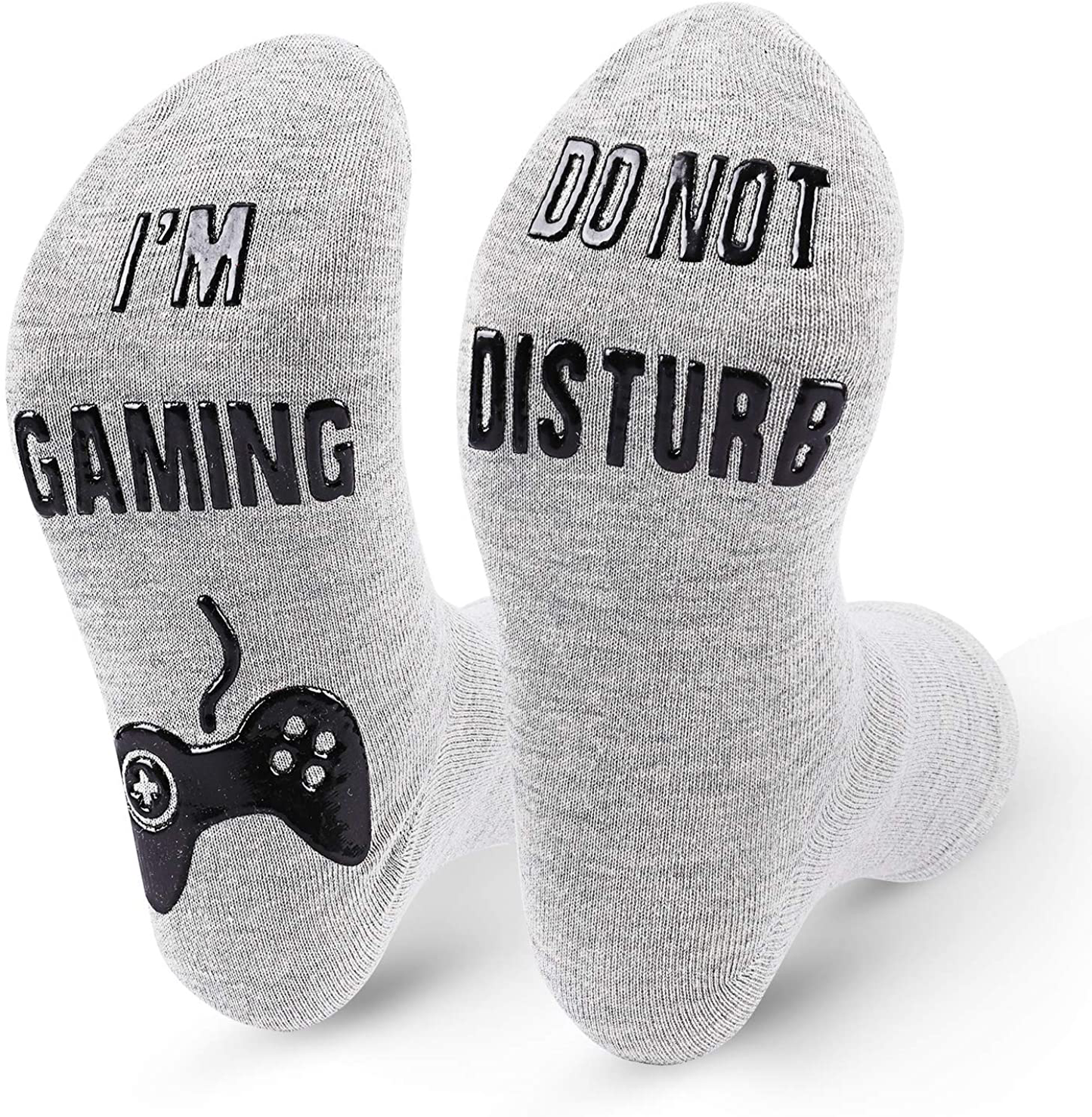 Do Not Disturb Gaming Socks, Funny Cotton Novelty Gamer Socks for Kid Teen Boys Mens Womens Game Lovers