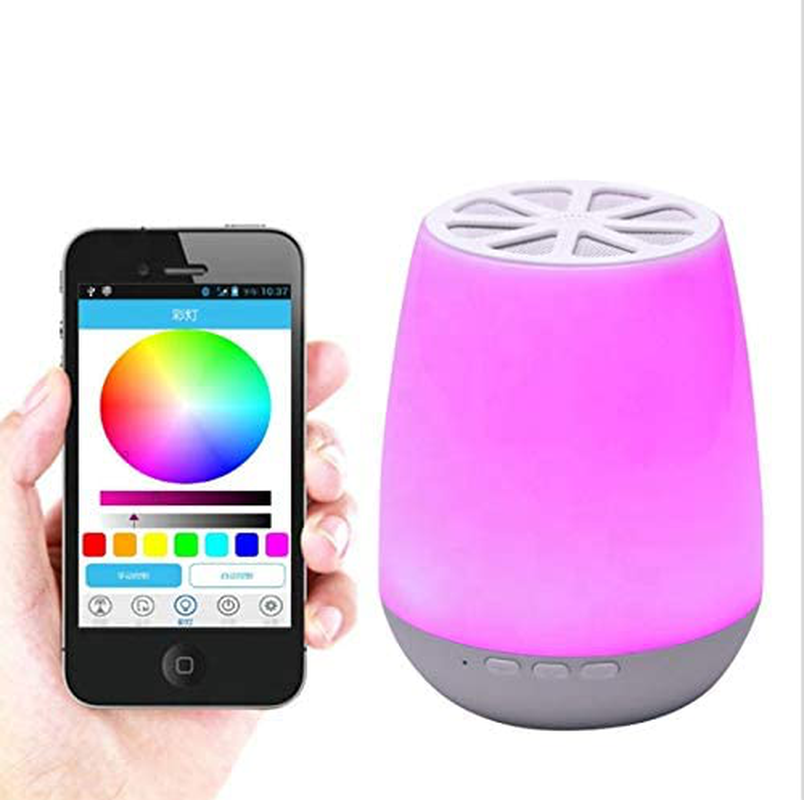 Lumasound Bluetooth - Speaker with LED Lights - Rechargeable - Portable - 1600 LED Light Colors - Smart Phone Controlled - Wireless