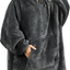Catalonia Oversized Wearable Blanket Hoodie Sweatshirt, Comfortable Sherpa Lounging Pullover for Adults Men Women Teenagers Wife Girlfriend