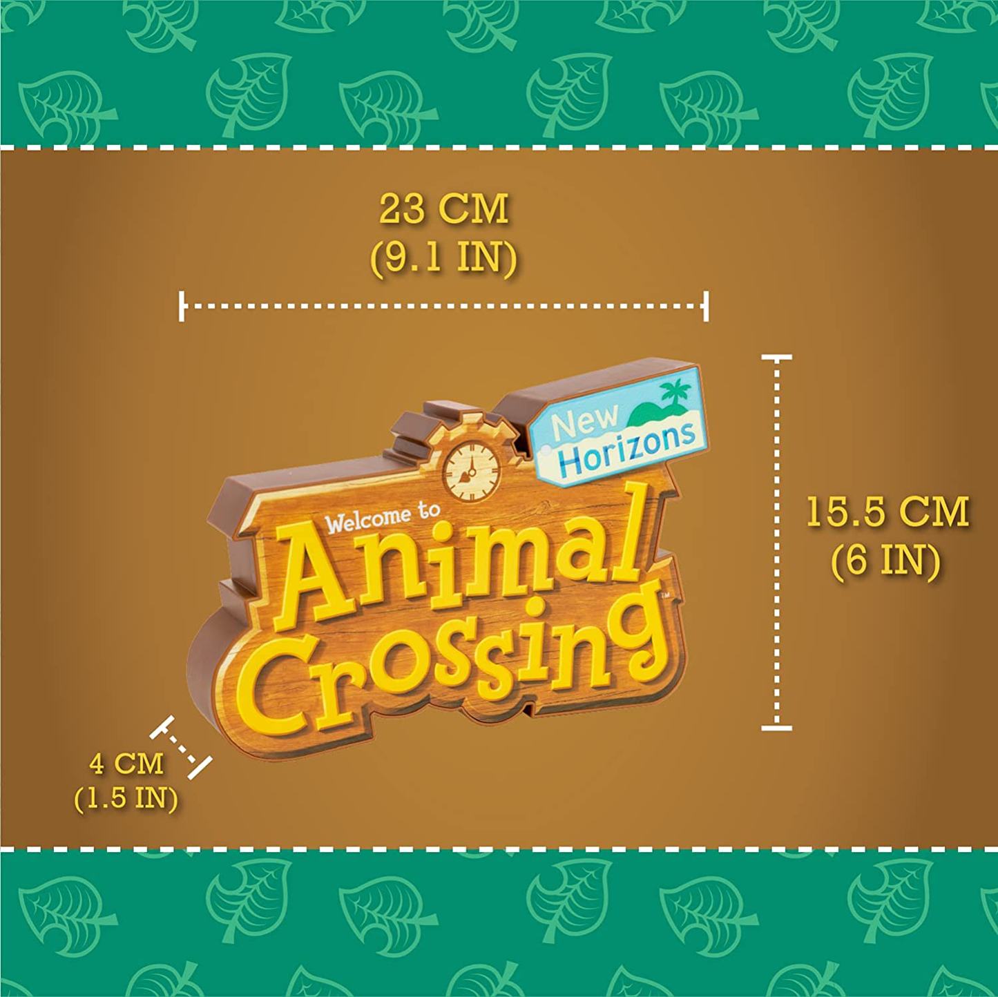 Paladone Animal Crossing Logo Light with Two Light Modes, Officially Licensed Merchandise