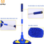UYIU Chenille Microfiber Car Wash Mop Mitt,Car Duster from Interior or Exterior of Car,Car Wash Brush with Retractable and Comfortable Handle, Car Cleaning Brush Non Scratch