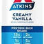 Atkins Gluten Free Protein-Rich Shake, Creamy/French Vanilla, Keto Friendly, (Packaging May Vary) , 11 Fl Oz (Pack of 4)