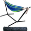 BalanceFrom Double Hammock with Space Saving Steel Stand and Portable Carrying Case, 450-Pound Capacity