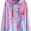 Nicetage Womens Graphic Hoodie Tie Dye Sweatshirt Long Sleeve Casual Lightweight Hooded Pullover Tops with Pockets