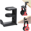 PC Gaming Headset Headphone Hook Holder Hanger Mount, Headphones Stand with Adjustable & Rotating Arm Clamp , Under Desk Design , Universal Fit , Built in Cable Clip Organizer EURPMASK