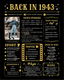 Back in 1943 - 78th Birthday Decorations - 78th Birthday Gifts for Women or Men - 78 Birthday Party Supplies - 78 Year Old Birthday Gifts Idea - Centerpieces for Table Decor - [Unframed 8x10] Black