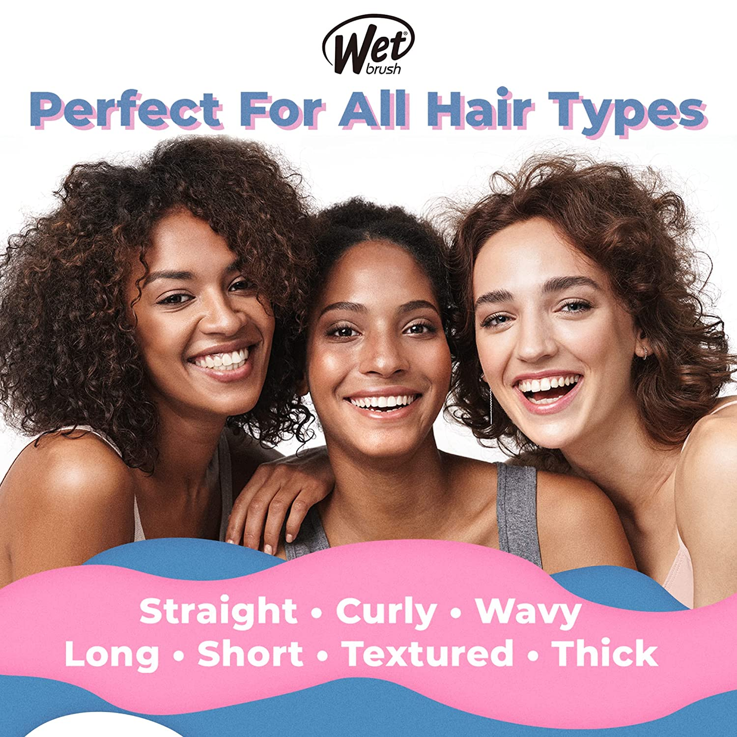 Wet Brush Shine Enhancer Hair Brush – Pink - Exclusive Ultra-Soft Intelliflex Bristles - Natural Boar Bristles Leave Hair Shiny and Smooth for All Hair Types - for Women, Men, Wet and Dry Hair