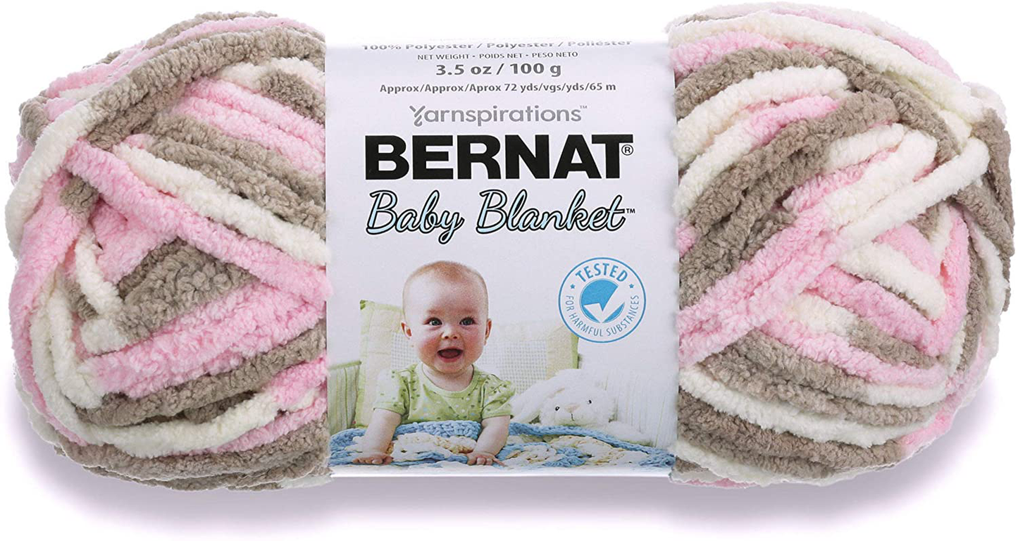 Bernat Baby Blanket Yarn, 3.5 oz, Gauge 6 Super Bulky