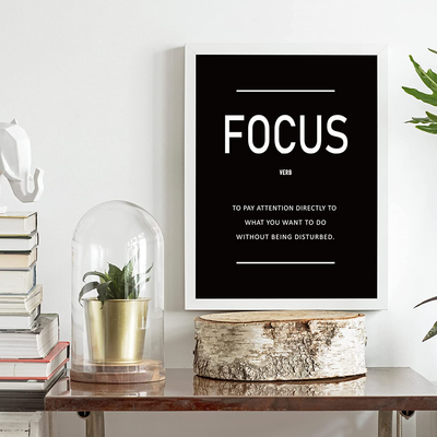 Inspirational Wall Decor for Living Room Office - Motivational Wall Art for Bedroom - Positive Quotes & Sayings Posters - Daily Affirmation for Men Women Teen kids - Black and White Wall Art (Set of 6, 11X14IN, Unframed)