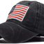 Men'S American-Flag Baseball-Cap Embroidery - Washed Adjustable USA Dad Hat for Women