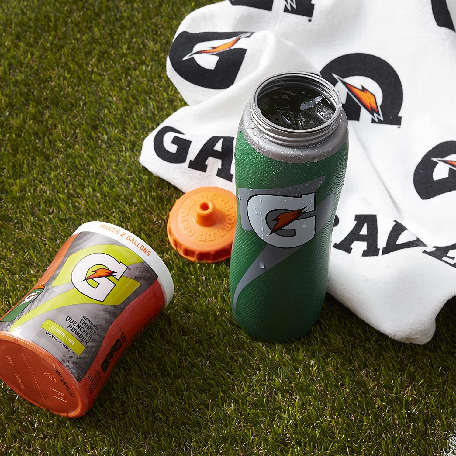 Gatorade 32Oz Gator-Skin Bottle, Green, One Size