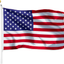 American Flag for outside or Indoor 3X5 FT Polyester US Flag with Two Brass Grommets USA Flags (3 by 5 Foot)