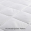 Mea Cama Quilted Mattress Topper Pad Fitted Cover - Fits 16 inch Deep Mattress (Full)