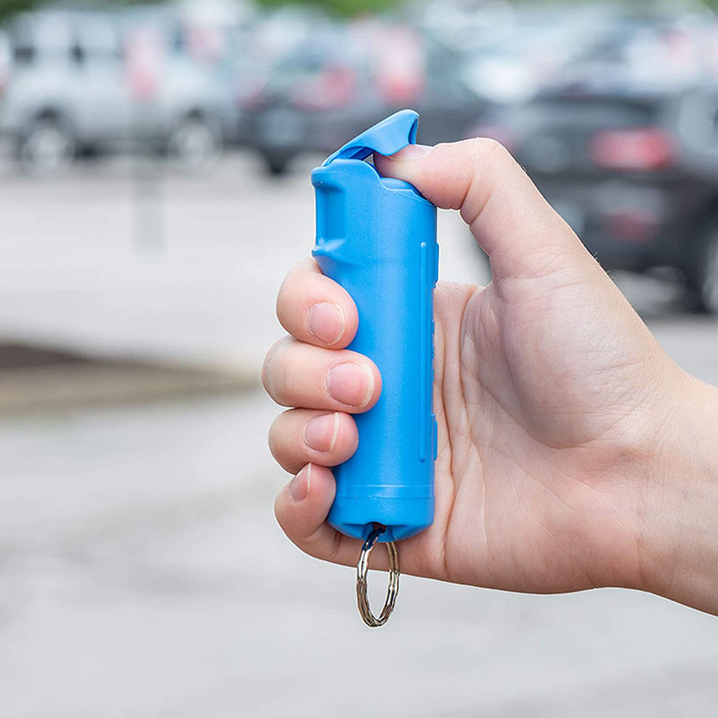 SABRE Practice Spray Canister with Flip Top, Blue