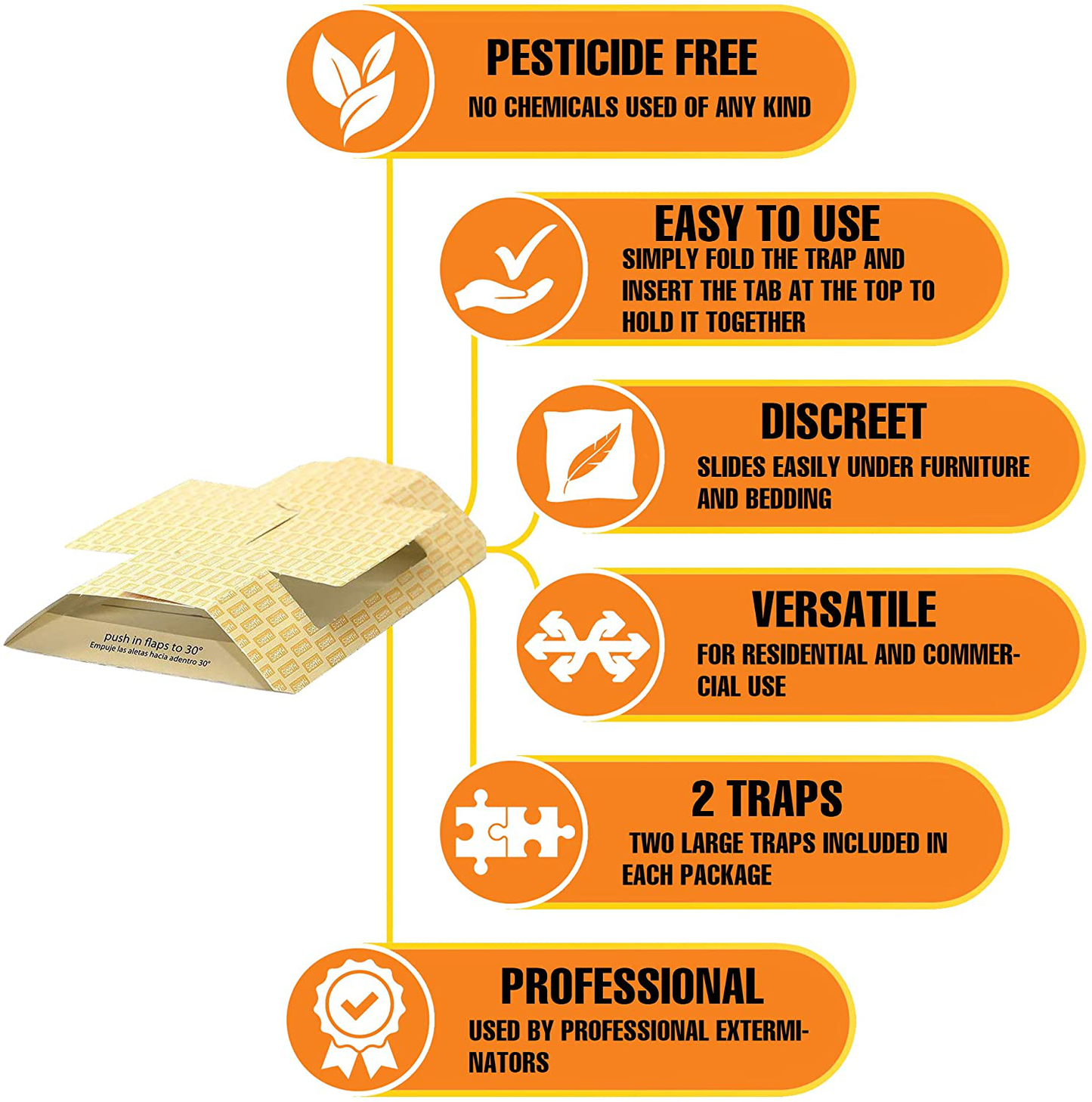 HARRIS Cricket Glue Traps, Pesticide Free (2-Pack)