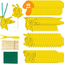 60 Pack Sticky Traps Killer Indoor Fruit Fly Trap, Fungus Gnat Traps for House Plants, Gnat Killer Yellow Sticky Trap for Indoor Plants Insects