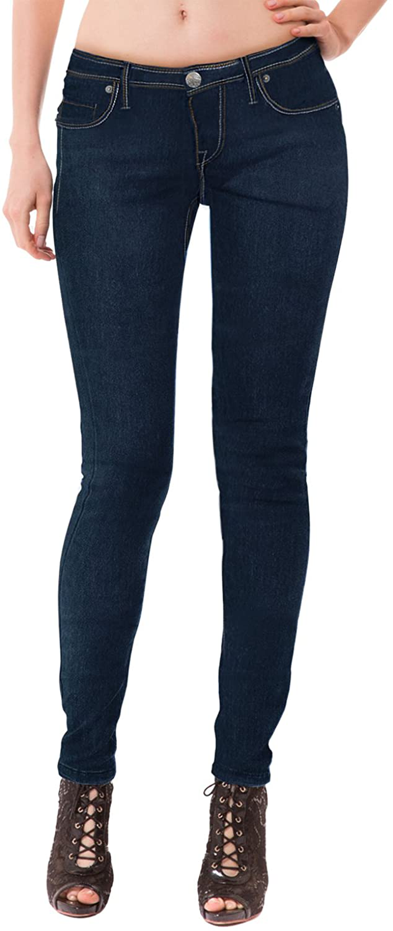 Hybrid & Company Womens Super Comfy Stretch Denim 5 Pockets Jeans