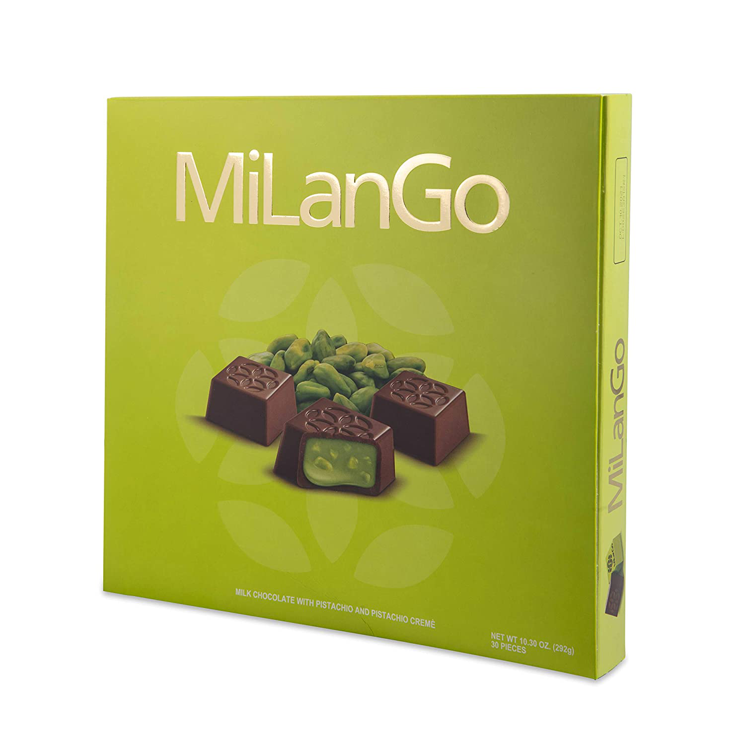 Milango Classic Pistachio Chocolate Gift Basket, Gourmet Christmas Holiday Corporate Food Gifts in Elegant Box, Thanksgiving, Halloween, Birthday or Get Well Baskets Idea for Men & Women