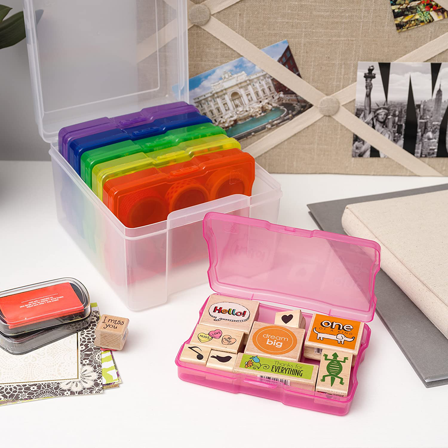 Inner Keeper Organizer Cases Storage Containers Box for Photos