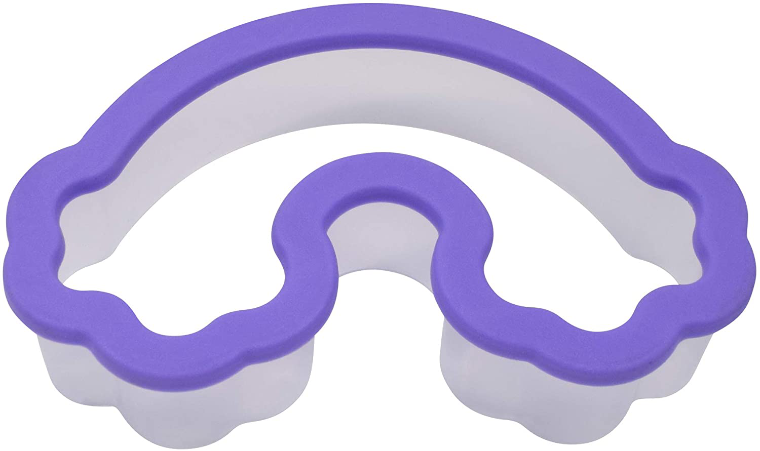 R & M International Rainbow Soft-Grip Cookie Cutter, One Size, Purple