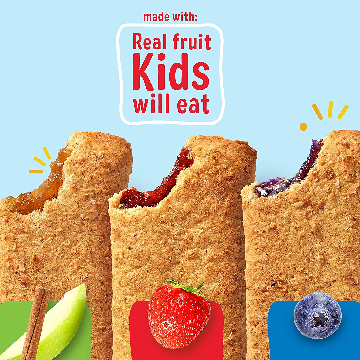 Nutri-Grain Soft Baked Breakfast Bars, 3 Flavor Variety Pack, Whole Grain Snacks, Kids Snacks (32 Bars)