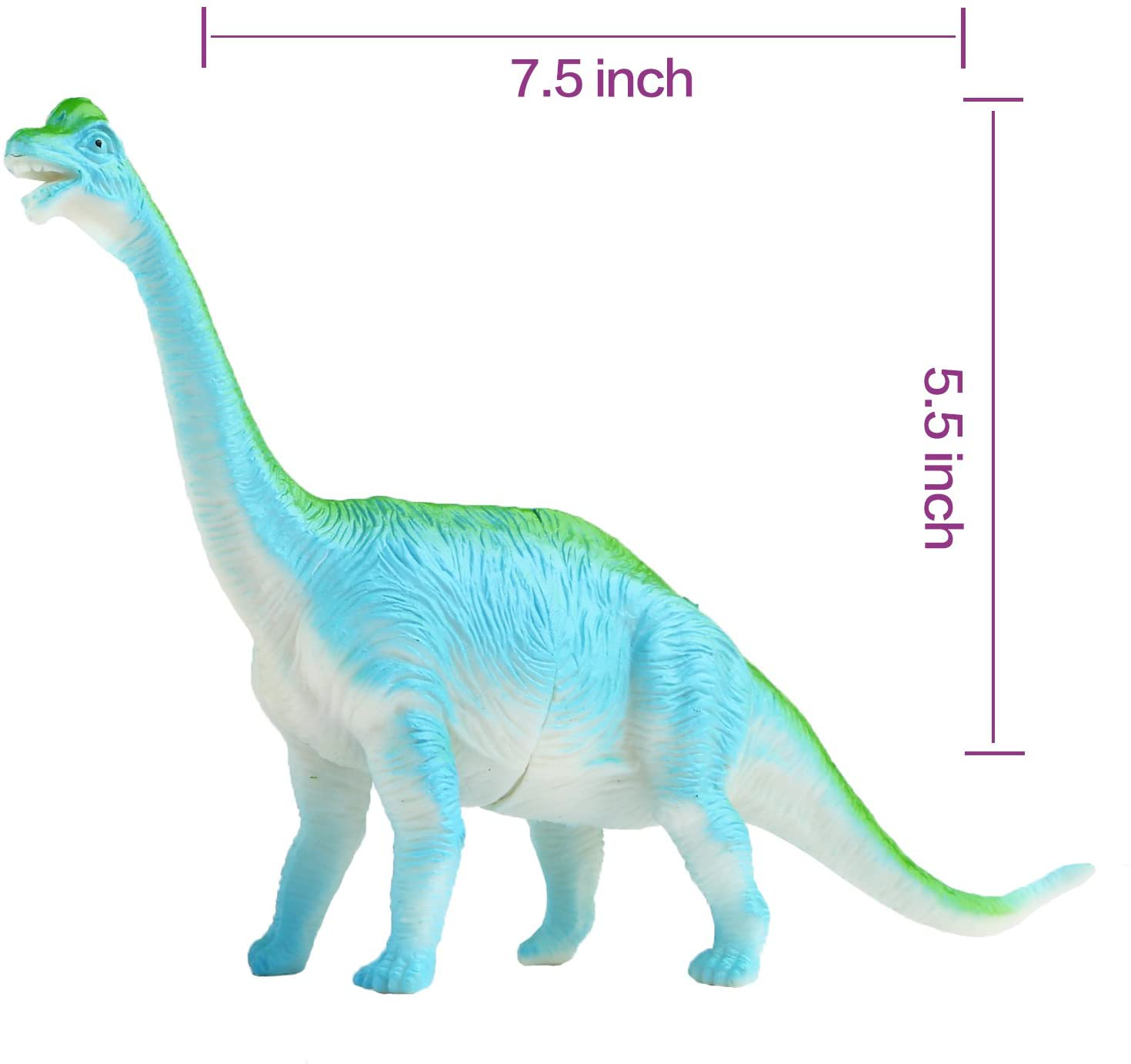 Yeonha Toys Dinosaur Figure, 7 Inch Jumbo Dinosaur Toy Playset(12 Pack), Safe Material Assorted Realistic Dinosaur, Vinyl Plastic Dino Dinosaur Set Party Favors Toys for Kids Boys Toddler Educational