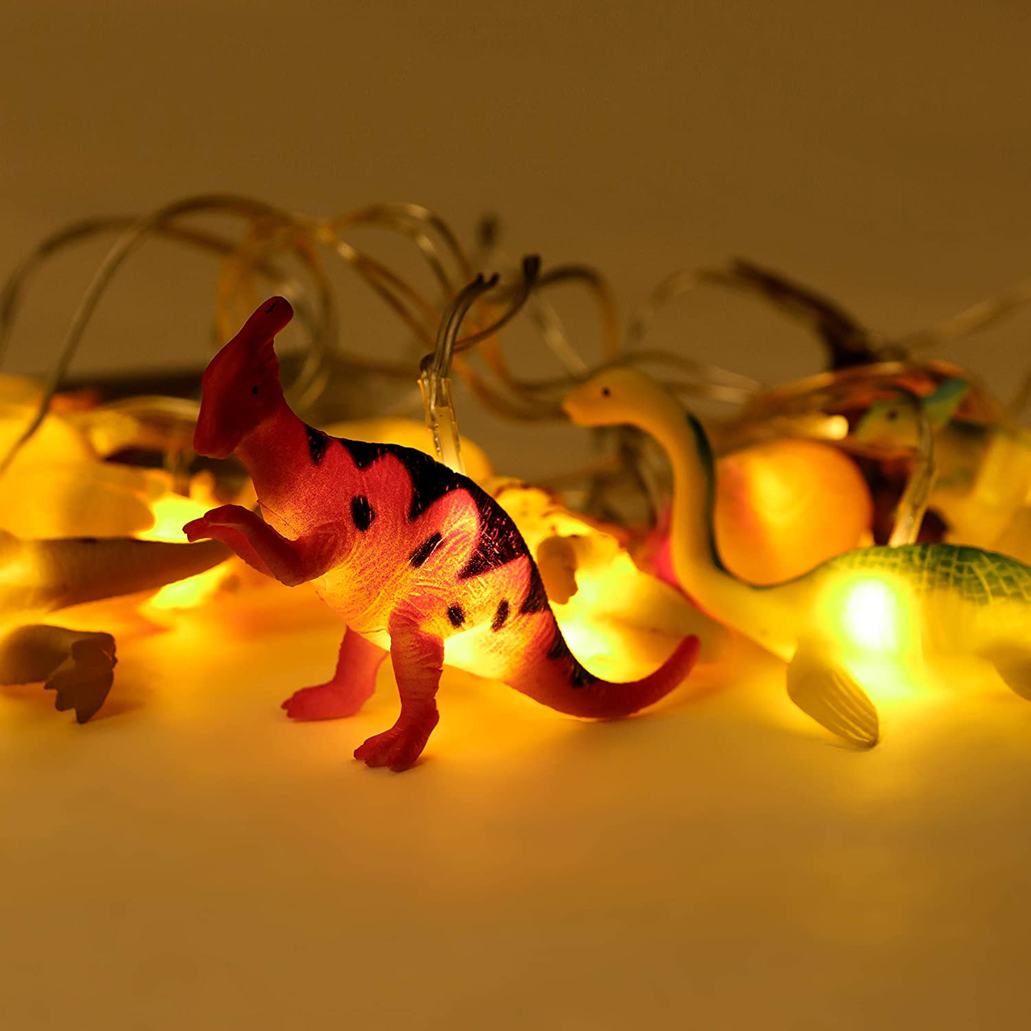 YEAMAR LED Dinosaur String Lights,8Ft 12LED Dinosaur/Egg String Lights,Battery Operated String Lights for Indoor/Outdoor Children Bedroom Nursery Decoration