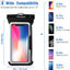 2 Pack Universal Waterproof Case Cellphone Dry Bag Pouch Compatible with iPhone and Android up to 7"