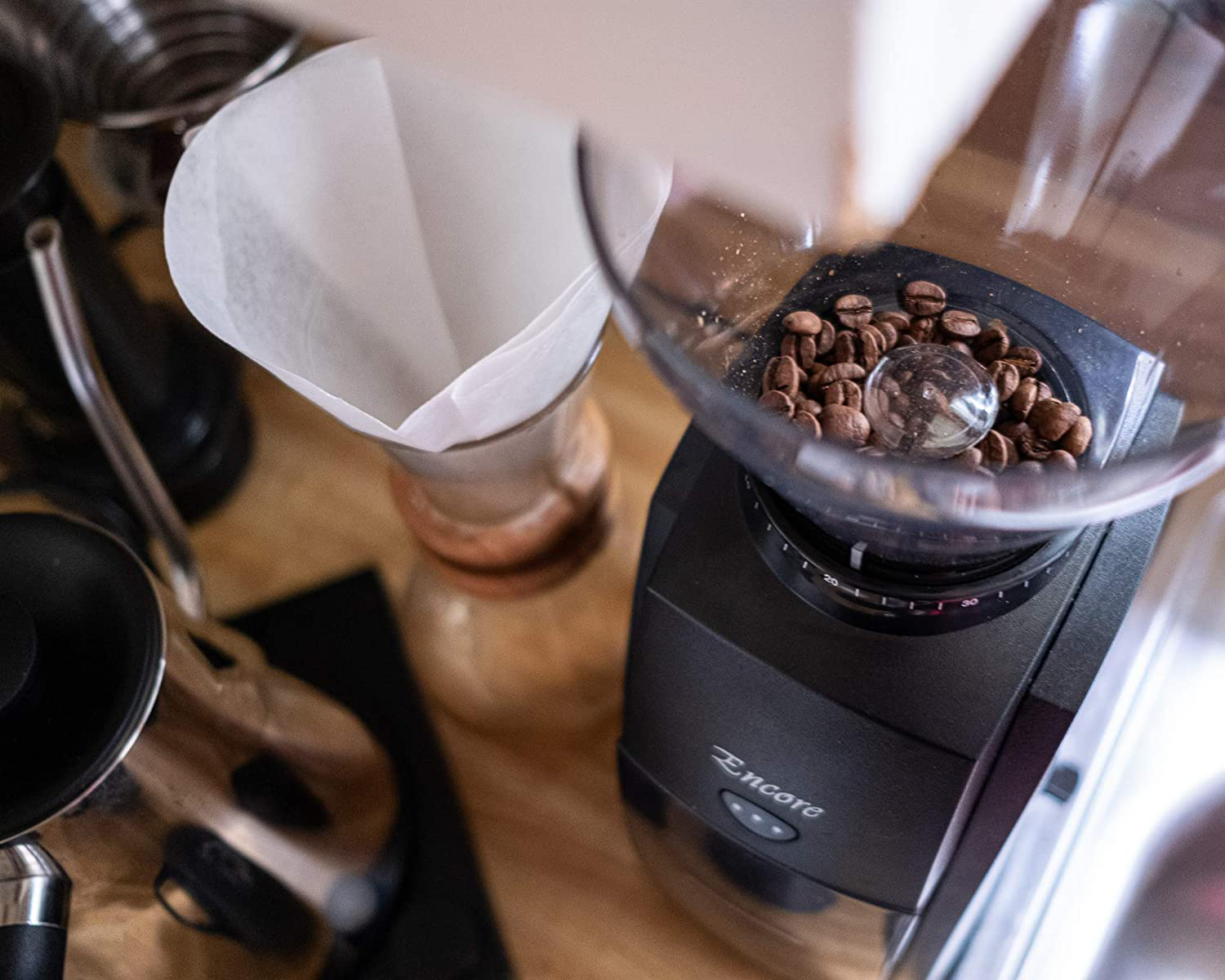 Baratza Encore Conical Burr Coffee Grinder White