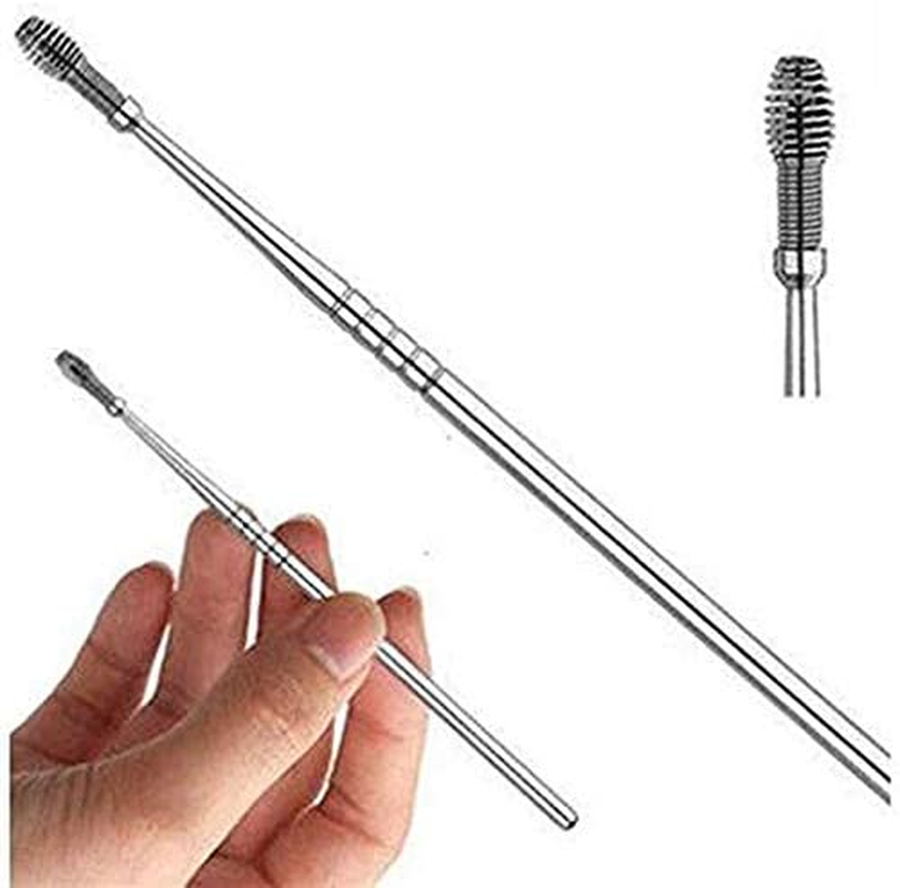 5 Pcs Ear Pick, Ear Cleansing Tool Set, Ear Curette Earwax Removal Kit with a Storage Box and Small Cleaning Brush