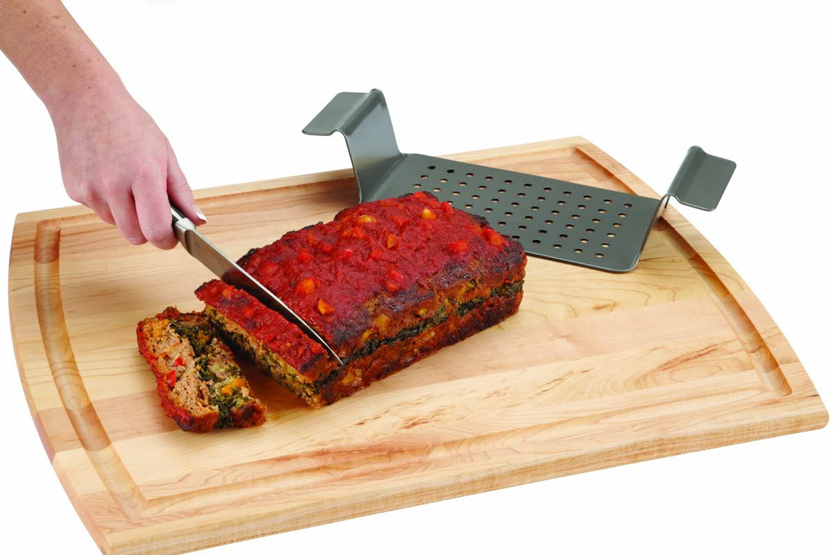 Chicago Metallic Non-Stick 2-Piece Healthy Meatloaf Set, Grey