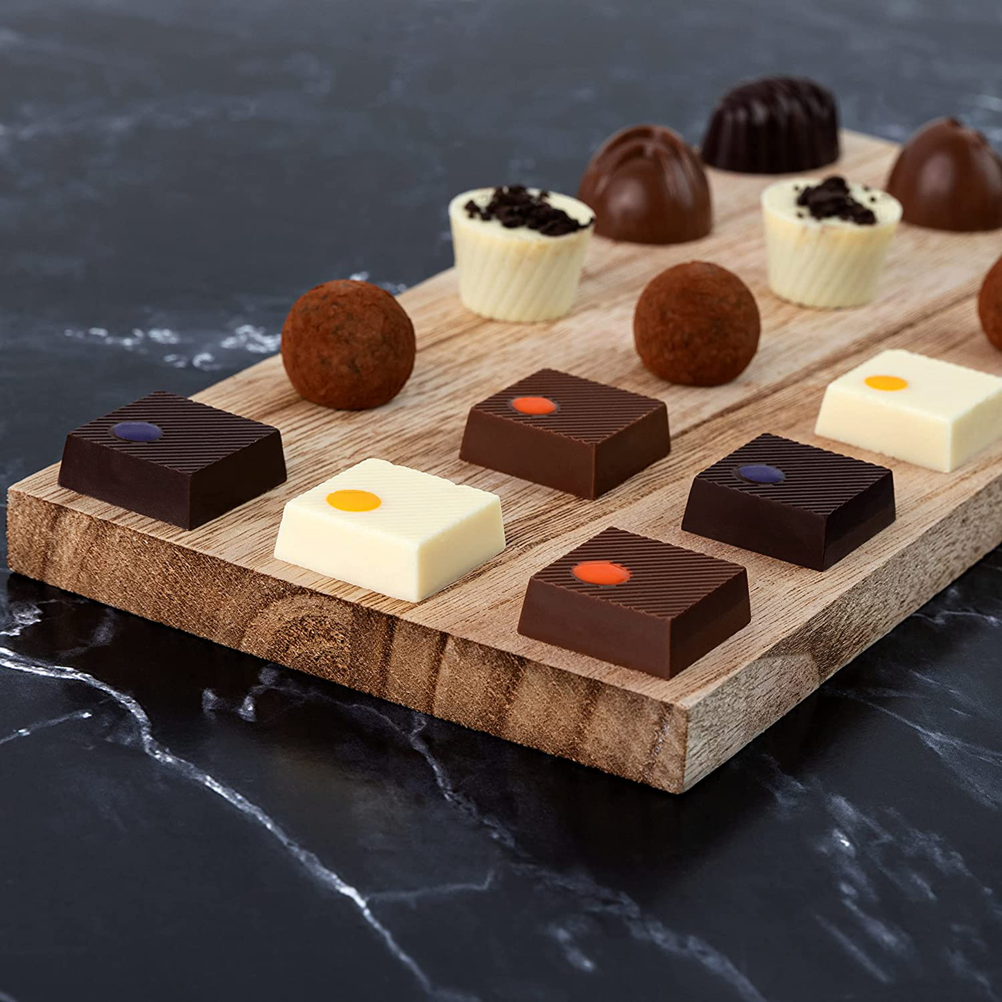 Astor Chocolate Belgian Truffles Gift Box, 15 Gourmet Assortment Christmas, Prime Holiday Food Baskets Candy Gifts for Families Mom Dad Men Women Family, Birthday Valentines Day Food Basket Delivery