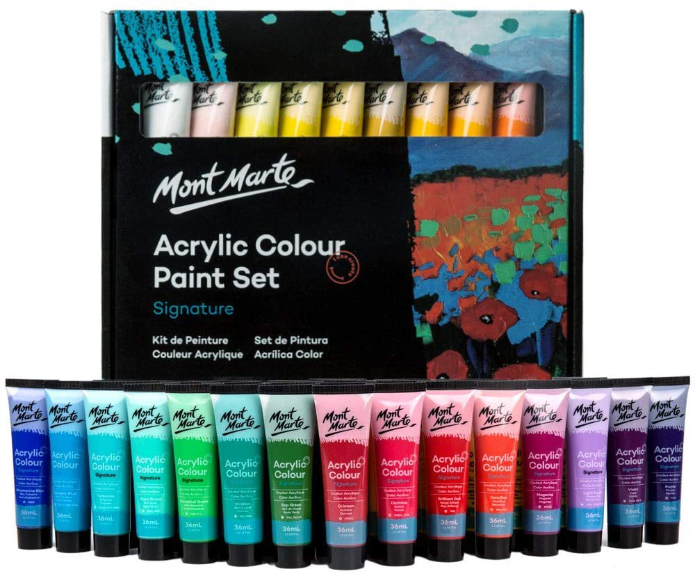 Multi Pack of 36ml Mont Marte Acrylic Paint Sets