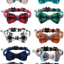 Joytale Breakaway Cat Collar with Bow Tie and Bell, Cute Plaid Patterns, 1 Pack Kitty Safety Collars,Haze Blue