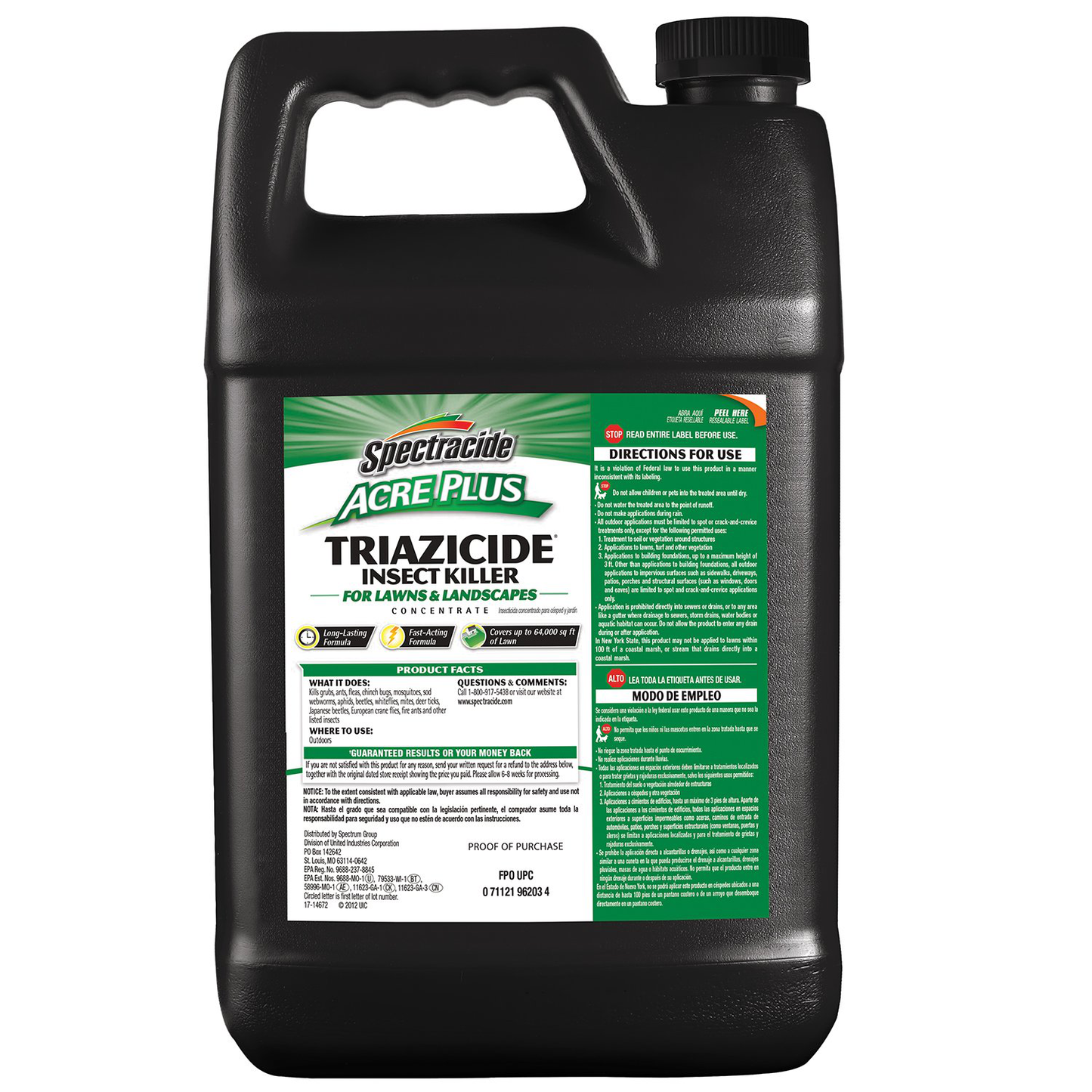 Spectracide 1-Gallon Acer Plus Triazicide Insect Killer for Lawns and Landscapes Concentrate, Brown/A (96203)