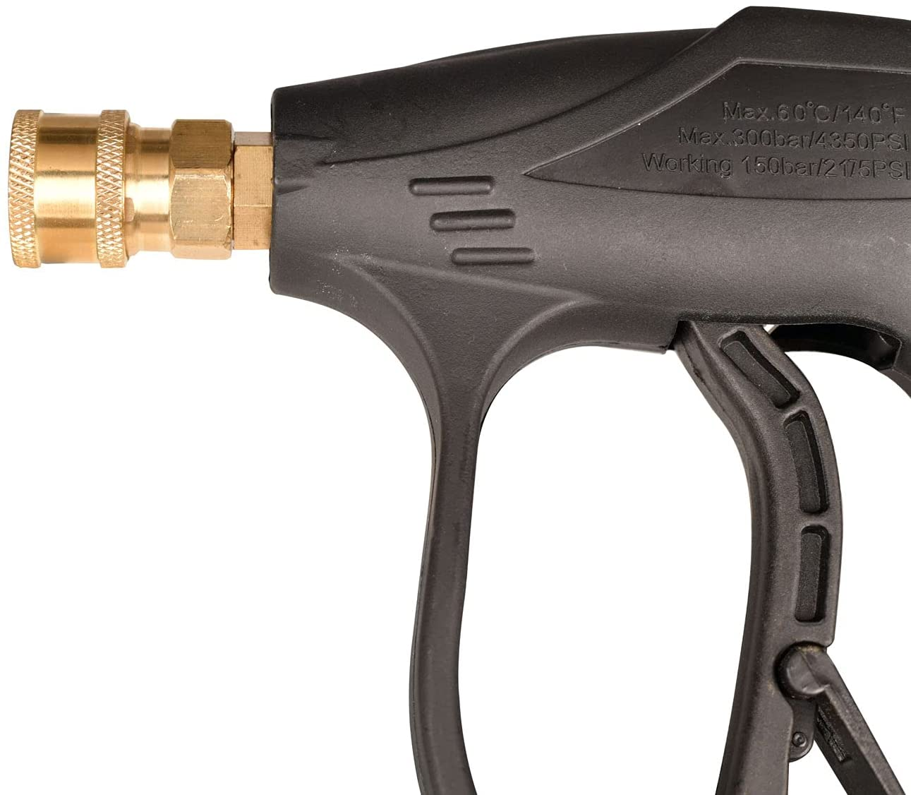 High Pressure Washer Gun Short Washer Gun 3000 PSI Max with 5 Color Quick Connect Nozzles, 3.0 Tips