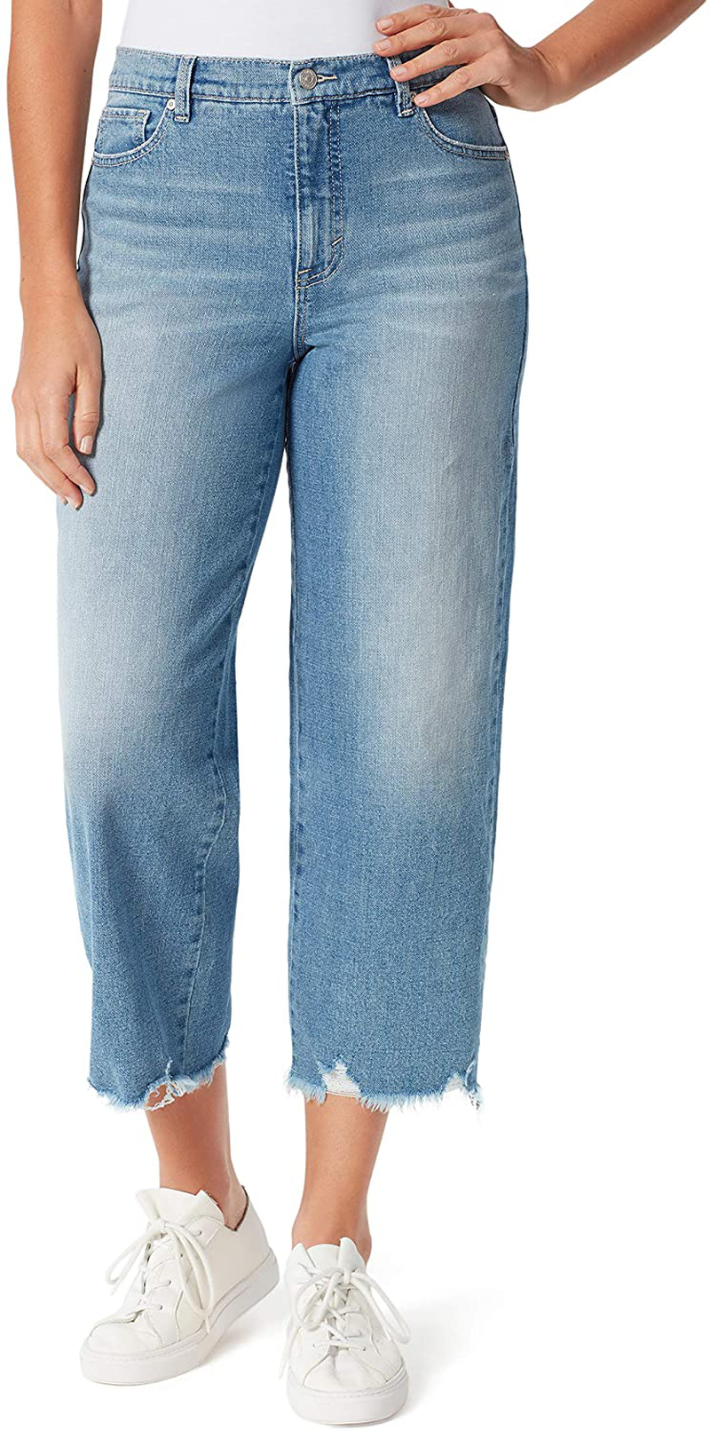 Gloria Vanderbilt Women's Amanda Wide Leg Crop Length Jean