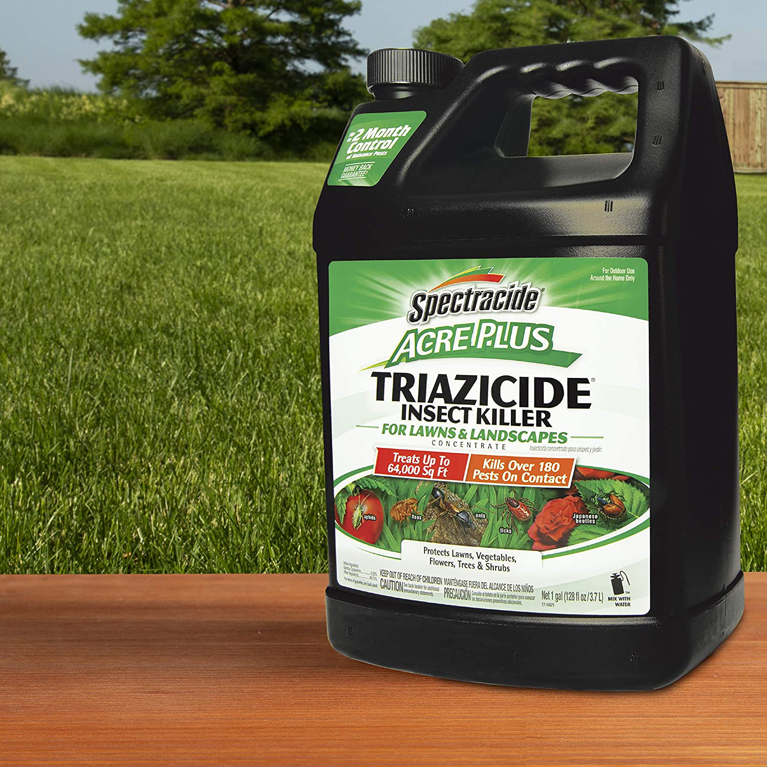 Spectracide 1-Gallon Acer Plus Triazicide Insect Killer for Lawns and Landscapes Concentrate, Brown/A (96203)