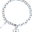 TOWSIX Initial Charm Bracelet,Stainless Steel Heart Engraved Letters Bracelet Jewelry 26 Alphabet Personalized Name Bracelet Gift for Women Teen Girls