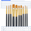 BOSOBO Paint Brushes Set, 2 Pack 20 Pcs Round Pointed Tip Paintbrushes Nylon Hair Artist Acrylic Paint Brushes for Acrylic Oil Watercolor, Face Nail Art, Miniature Detailing & Rock Painting