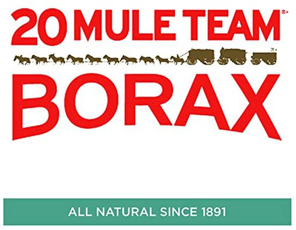 20 Mule Team All Natural Borax Laundry Detergent Booster & Multi-Purpose Household Cleaner, 65 Ounce, 4 Count