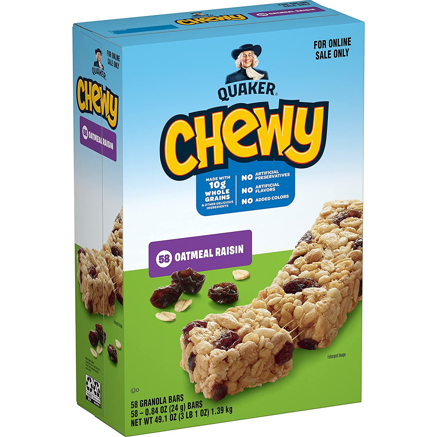 Quaker Chewy Granola Bars, Chewy & Dipps Variety Pack, (58 Bars)