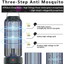 AMUFER Electric Bug Zapper High Powered Mosquito Killer with 11W Fly Insect Trap Lamp Bulb, Portable Hanging Pest Control 430sq.Ft Coverage for Indoor, Home,Kitchen, Bedroom,Office