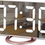 Alarm Clock for Bedroom,LED and Mirror Digital Clock Large Display,with Dual USB Charger Ports,Auto Dim,Snooze Mode,Modern Desk/Wall Electronic Clock for Girl Woman Mom Teens - Rose Gold