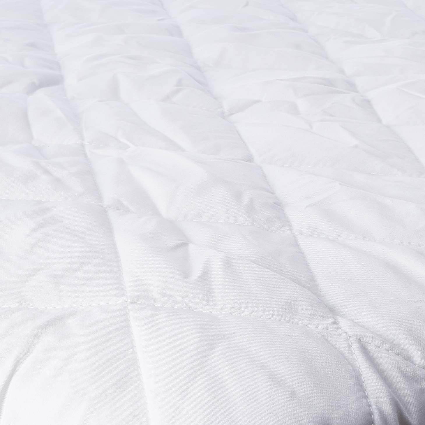 Linenspa Waterproof Quilted Mattress Pad - Hypoallergenic Fill - Deep Pocket Fitted Skirt - California King