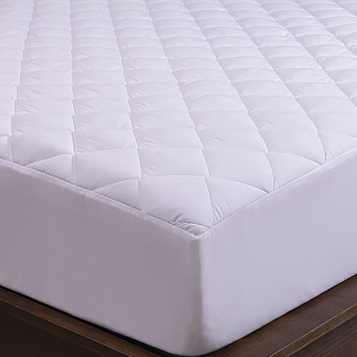 Molblly Full Quilted Fitted Mattress Pad Cooling Fluffy Bed Topper with 18 Inch Deep Pocket Breathable & Noiseless Mattress Protector Soft Cotton Mattress Cover, White (54"x 75")