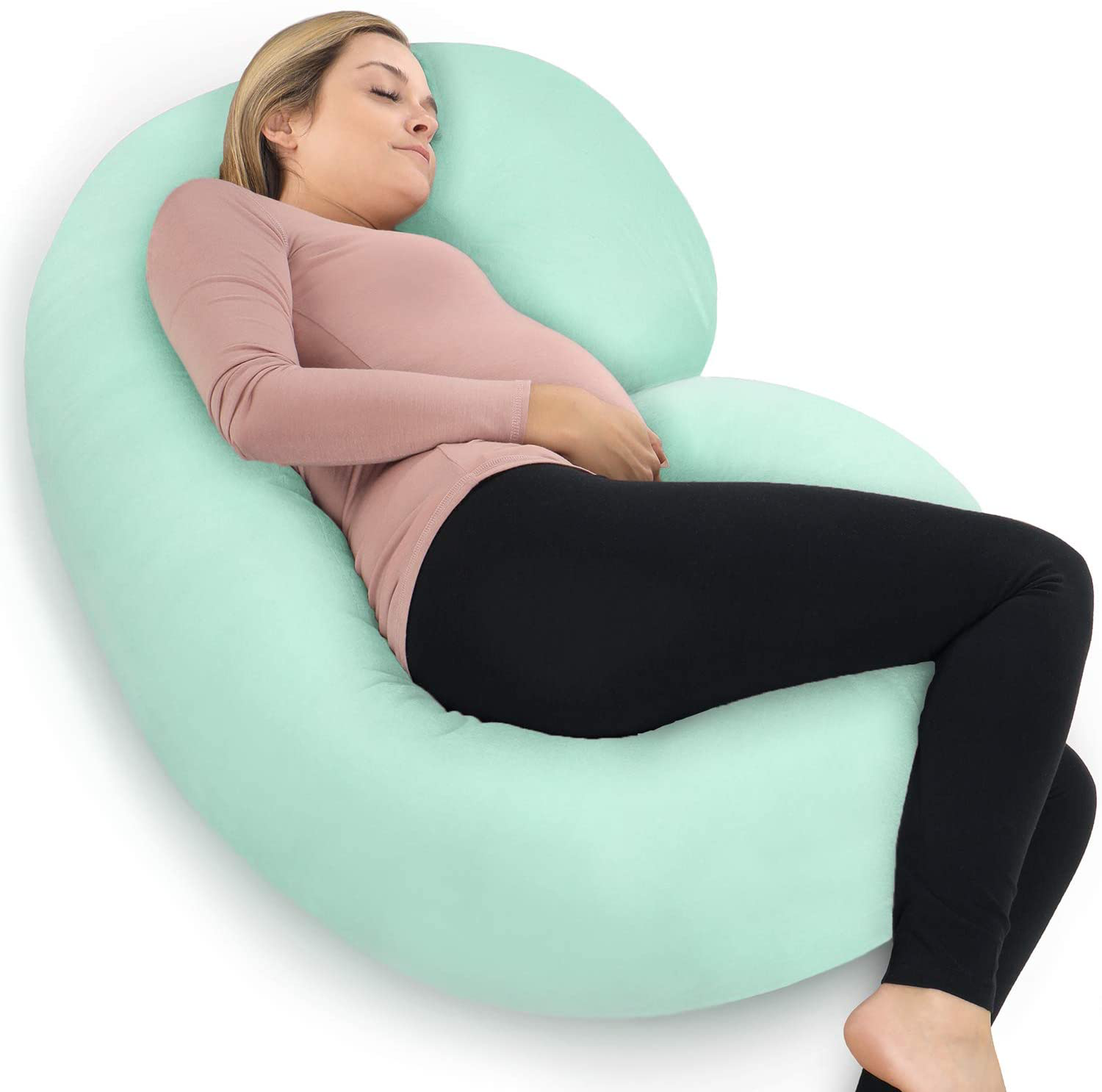 Pregnancy Pillow, C-Shape Full Body Pillow and Maternity Support for Back, Hips, Legs, Belly for Pregnant Women