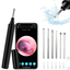 Wireless Otoscope Ear Endoscope, Ear Cleaner Ear Wax Removal Tool, 1296P HD Ear Camera with LED Lights  for IPhone & Android, Black