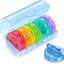 Weekly Pill Organizer 7 Day 2 Times a Day, Sukuos Large Daily Pill Cases for Pills/Vitamin/Fish Oil/Supplements (Clear)