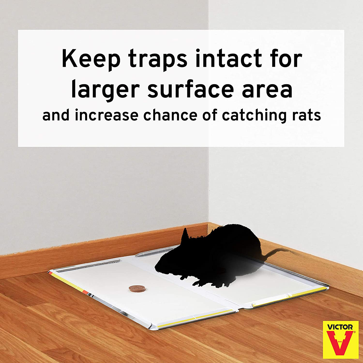 Victor M669 Hold-Fast Rat Traps-24 Glue Trap,White